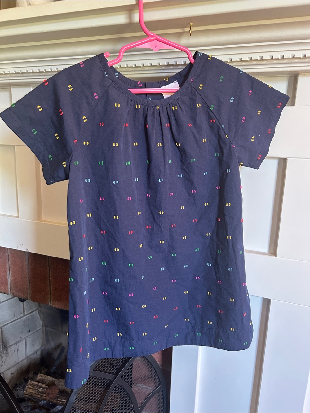 Girls Hanna Andersson Size 100 US 4 Navy Dress